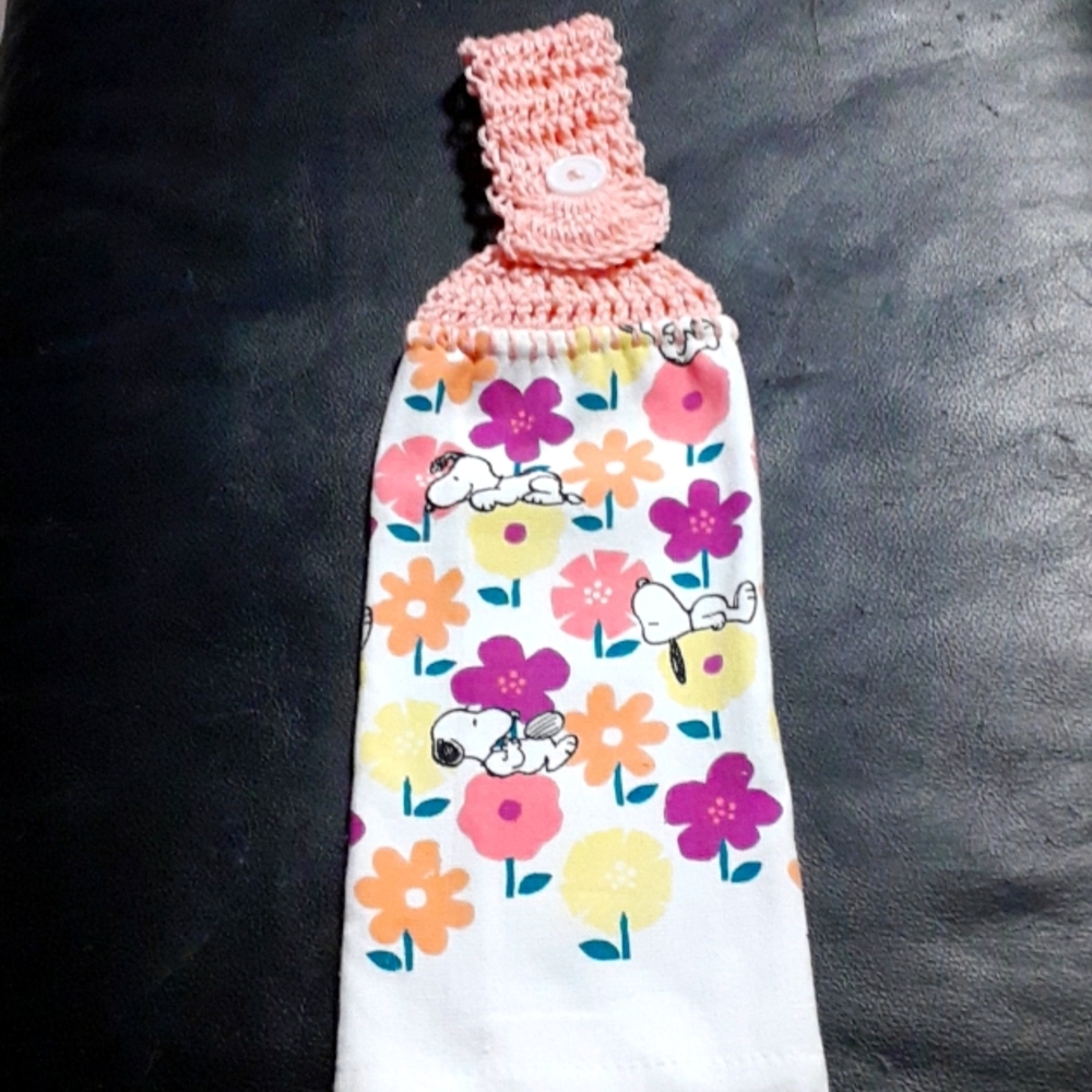Hanging Crochet Kitchen Towel
